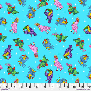 Freespirit - Summer Birds - Sky Birds - 1/2 YARD CUT