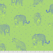 Load image into Gallery viewer, Tula Pink Daydreamer - Lil Jaguars Kiwi - 1/2 YARD CUT

