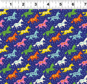 royal galloping unicorns purple whimsical unicorn fabric
