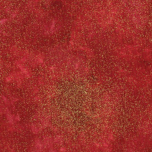 Timeless Treasures - Shimmer - Red - 1/2 YARD CUT