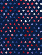 Load image into Gallery viewer, Timeless Treasures - Tie Dye Patriotic Stars - 1/2 YARD CUT
