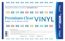 Load image into Gallery viewer, Clear Vinyl 16-gauge
