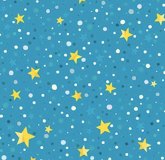 P&B Textiles - Winter Lights - Star Dot Teal - 1/2 YARD CUT