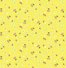 Load image into Gallery viewer, Blend Fabrics - Tiny Berries - Yellow - 1/2 YARD CUT - Dreaming of the Sea Fabrics
