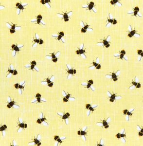 Timeless Treasures - Bees - Yellow - 1/2 YARD CUT