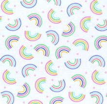 Load image into Gallery viewer, End of Bolt - Rainbows - White - 28&quot;
