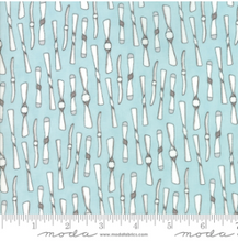 Load image into Gallery viewer, Moda Fabrics - Mighty Machines - Meander Blue - 1/2 YARD CUT
