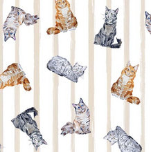 Load image into Gallery viewer, Michael Miller - Paws Up! - Crafty Cats - Line - 1/2 YARD CUT
