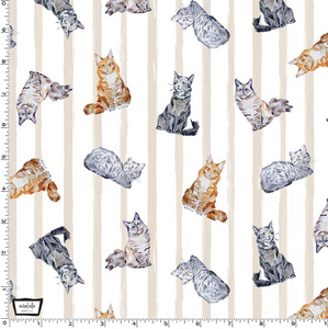 Michael Miller - Paws Up! - Crafty Cats - Line - 1/2 YARD CUT