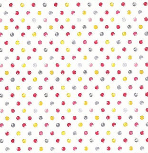 Wilmington Prints - White and Pink Dot - 1/2 YARD CUT