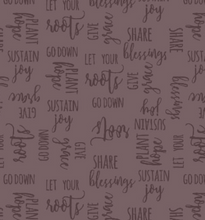 Load image into Gallery viewer, End of Bolt - Lavender Words - 30&quot;

