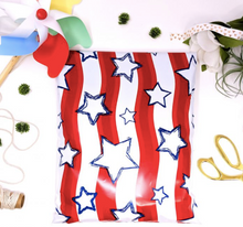 Load image into Gallery viewer, Stars and Stripes Polymailers 10”x13” Qty 38
