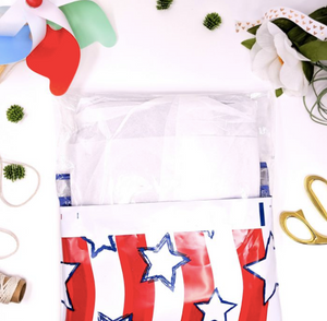 Stars and Stripes Polymailers 10”x13” Qty 100