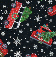 Load image into Gallery viewer, Timeless Treasures - Holiday Cars and Trees - 1/2 YARD CUT
