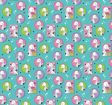 Load image into Gallery viewer, Craft Cotton Company - Sweet Little Seahorses - Be More Seahorses - 1/2 YARD CUT - Dreaming of the Sea Fabrics
