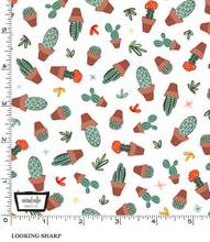 Load image into Gallery viewer, looking sharp cactus fabric
