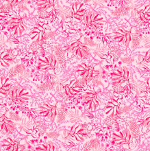 Load image into Gallery viewer, blooming ocean pink floral seaweed algae kelp fabric
