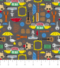 Load image into Gallery viewer, friends central perk ukulele brown fabric
