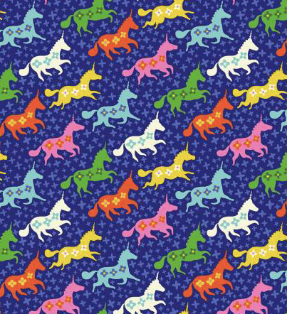 royal galloping unicorns purple clothworks stars