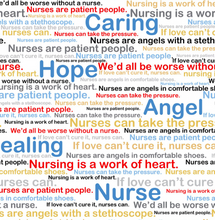 Load image into Gallery viewer, calling all nurses angels healing work of heart fabric
