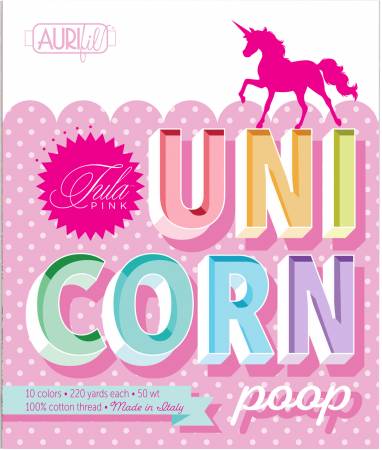 Tula Pink Unicorn Poop - Aurifil Thread Collection