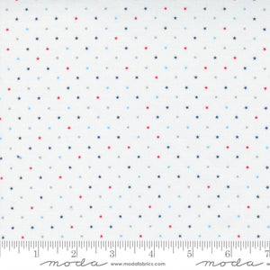 Moda Fabrics - Twinkle Metallic Patriotic - 1/2 YARD CUT