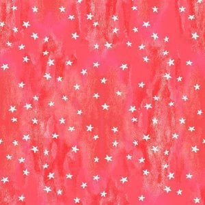 Clothworks - Light Red Christmas Stars- 1/2 YARD CUT - Dreaming of the Sea Fabrics