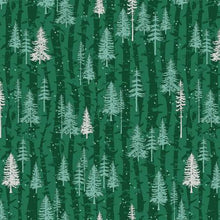 Load image into Gallery viewer, Clothworks - Scandinavian Winter - Boreal Forest - 1/2 YARD CUT
