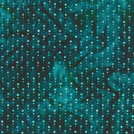 Robert Kaufman - Connect the Dots - Teal Progressive Dots - 1/2 YARD CUT