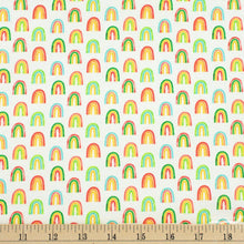 Load image into Gallery viewer, Robert Kaufman - Chili Smiles - Rainbows Ivory - 1/2 YARD CUT - Dreaming of the Sea Fabrics
