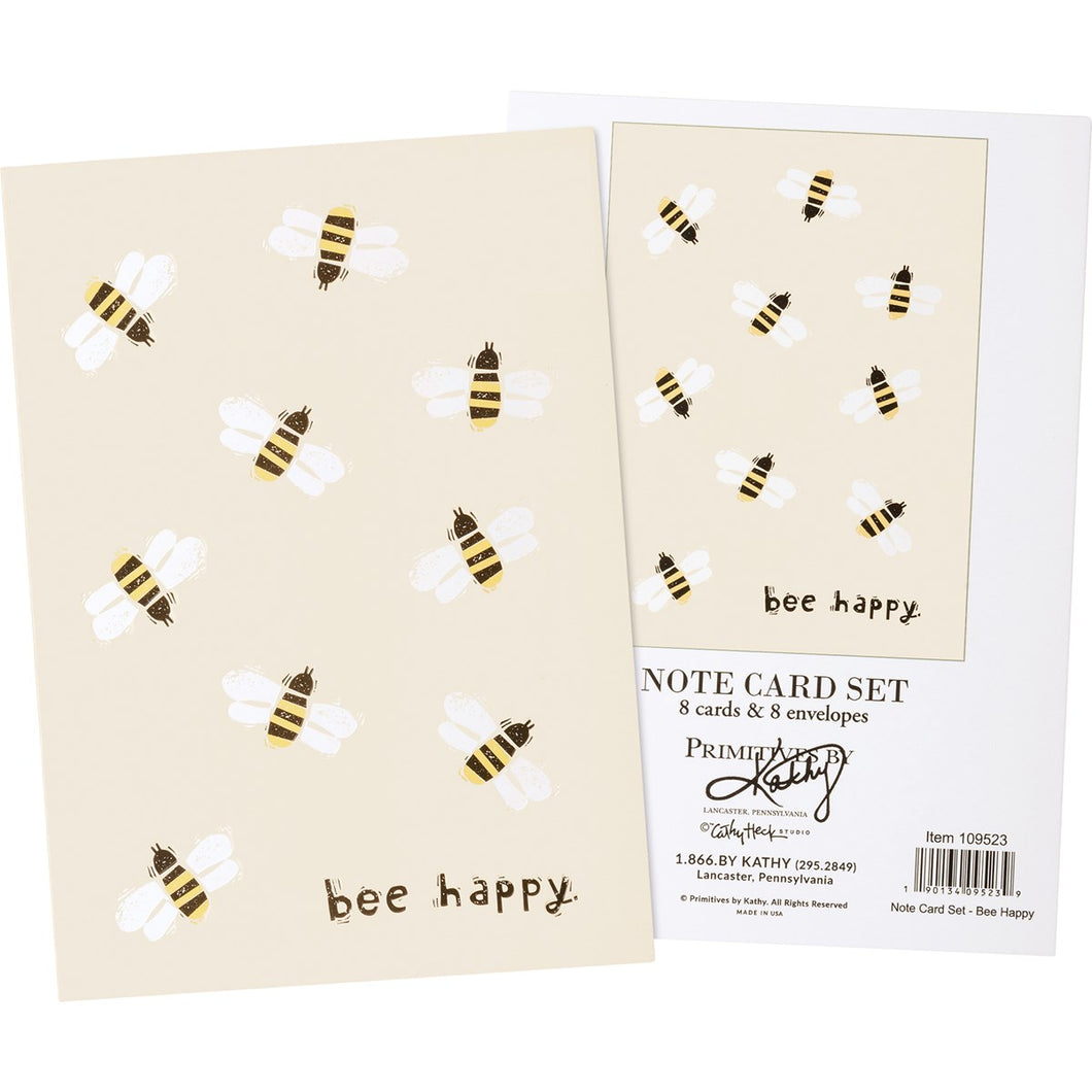 Bee Happy Notecard Set