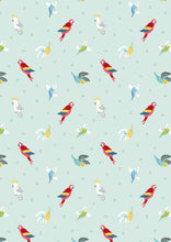 Load image into Gallery viewer, End of Bolt- Birds - Light Peppermint - 1 yd 4”
