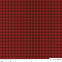 Load image into Gallery viewer, Riley Blake - Farmhouse Christmas Gingham Red - 1/2 YARD CUT
