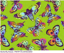 Load image into Gallery viewer, Tula Pink Daydreamer - Butterfly Kisses Avocado - 1/2 YARD CUT
