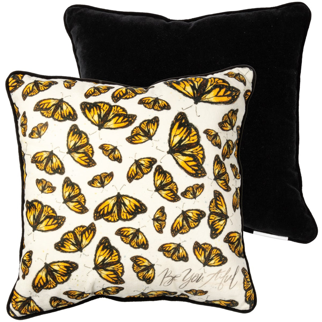 Be You Tiful Butterfly Pillow