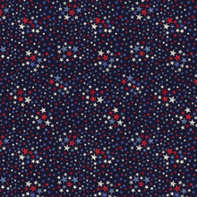 Load image into Gallery viewer, Timeless Treasures - Tiny Patriotic Stars - Navy - 1/2 YARD CUT
