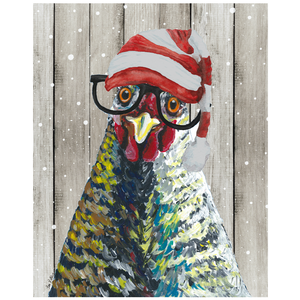 Christmas Chicken Print