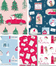 Load image into Gallery viewer, Craft Cotton Company - Christmas Post - Santa Forest Drive- 1/2 YARD CUT
