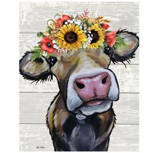 Floral Cow Print