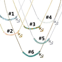 Load image into Gallery viewer, Crystal Anchor Necklace
