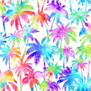 End of Bolt - Palm Trees + Ocean Breeze - White - 29"