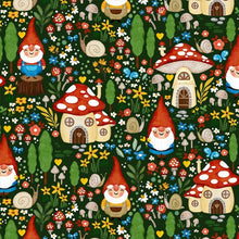 Load image into Gallery viewer, Michael Miller - Gnome Sweet Gnome - Gnome Garden - 1/2 YARD CUT
