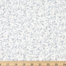 Load image into Gallery viewer, Dear Stella - White Hedgehogs - 1/2 YARD CUT - Dreaming of the Sea Fabrics

