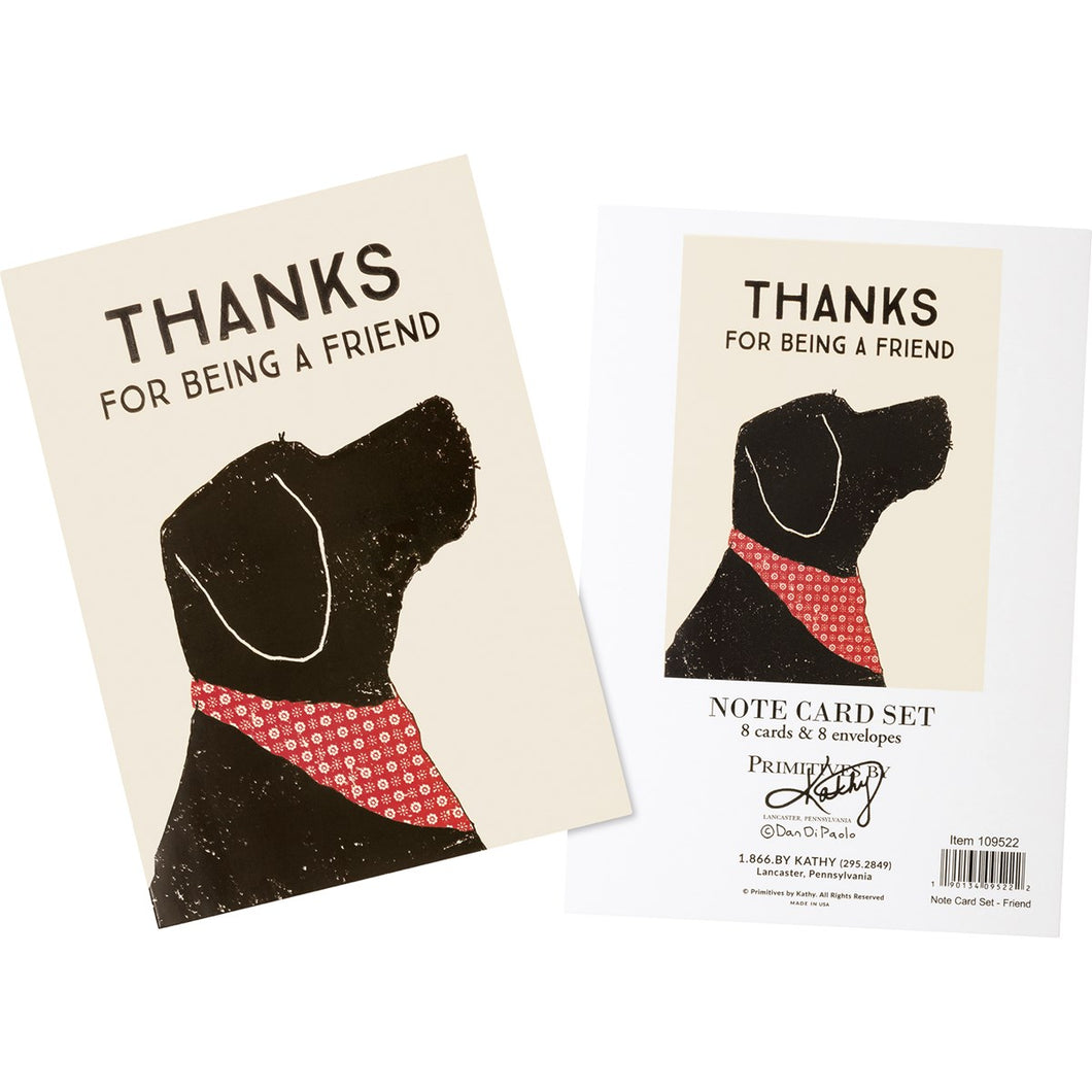 Thanks for Being a Friend Dog Notecard Set