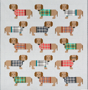 Dogs in Sweaters Quilt & Pillow Pattern - Dreaming of the Sea Fabrics