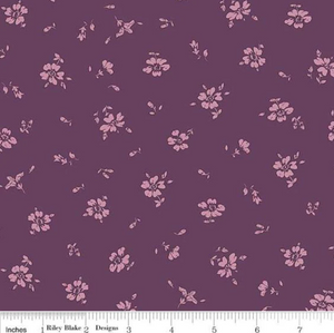 Liberty Fabrics - Flower Show Midnight Garden - Field Rose C - 1/2 YARD CUT