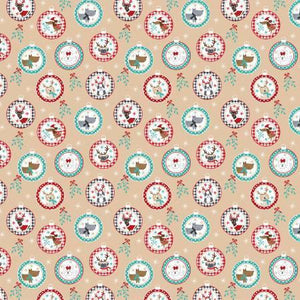 Craft Cotton Company - Freddie & Friends - Dogs Baubles - 1/2 YARD CUT - Dreaming of the Sea Fabrics