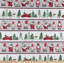 Load image into Gallery viewer, P&amp;B Textiles - Gnomes Home Tree Farm - Stripe - 1/2 YARD CUT
