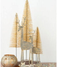 Load image into Gallery viewer, Glitter Bristle Brush Trees - White or Gold
