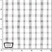 Load image into Gallery viewer, Michael Miller - To the Moon &amp; Back - Sweet Plaid Grey - 1/2 YARD CUT
